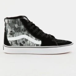Vans Comfycush Sk8-Hi Reflective Rain Camo Blk