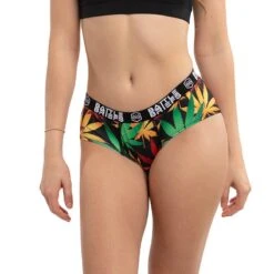 Battle Briefs Women's Rasta Leaf